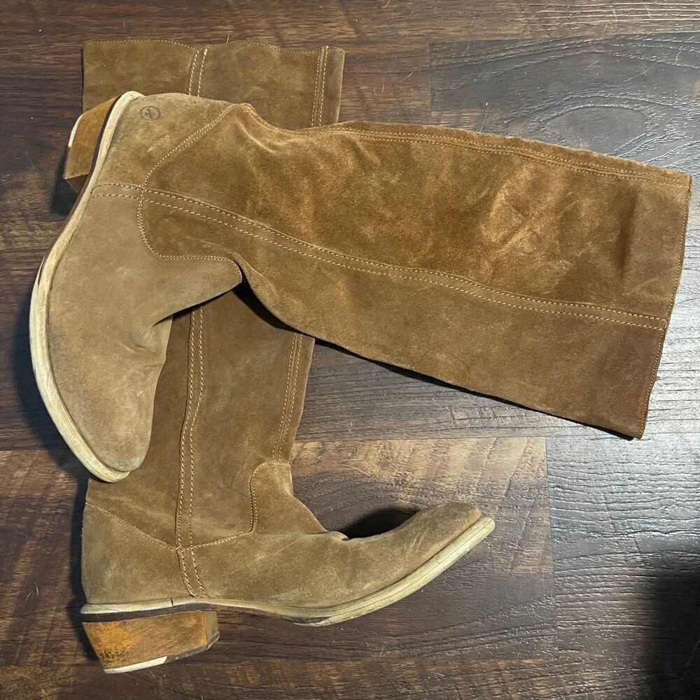 Bronx over the knee Western Suede Boots Sz 39